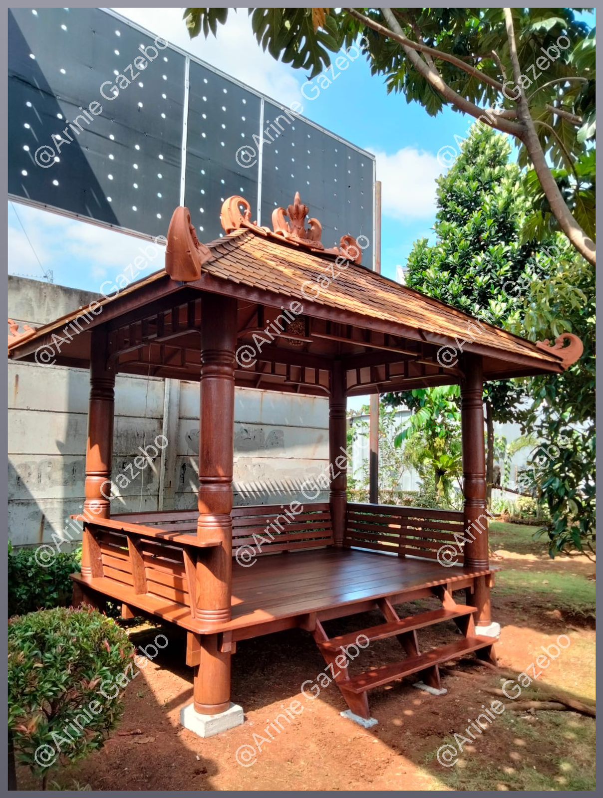 Biaya Pembuatan Gazebo Kayu Kelapa di Sragen