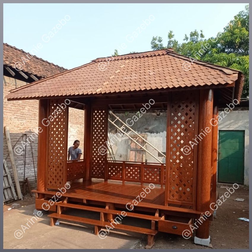 Biaya Pembuatan Gazebo Dari Kayu Kelapa di Magelang