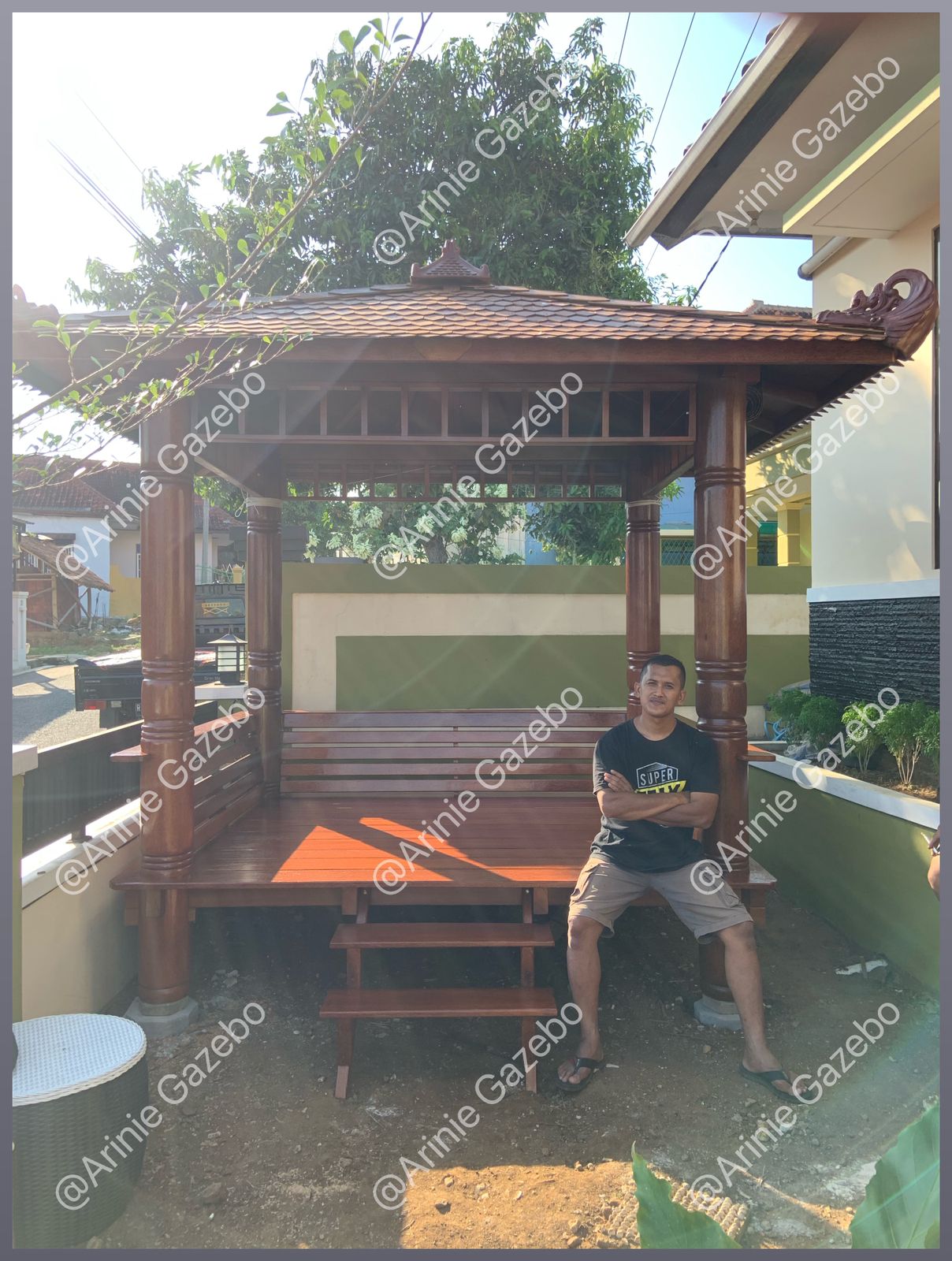 Pembuatan Gazebo Depan Rumah Minimalis di Tangerang Selatan